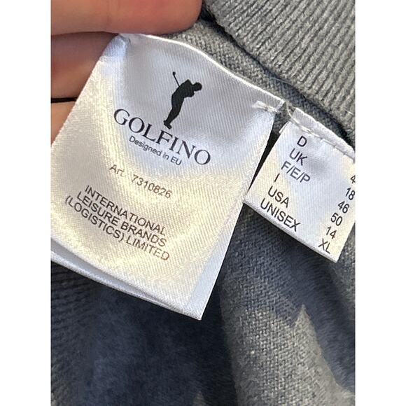 Golfino Leopard Cotton Cashmere Troyer Sweater - Picture 6 of 8